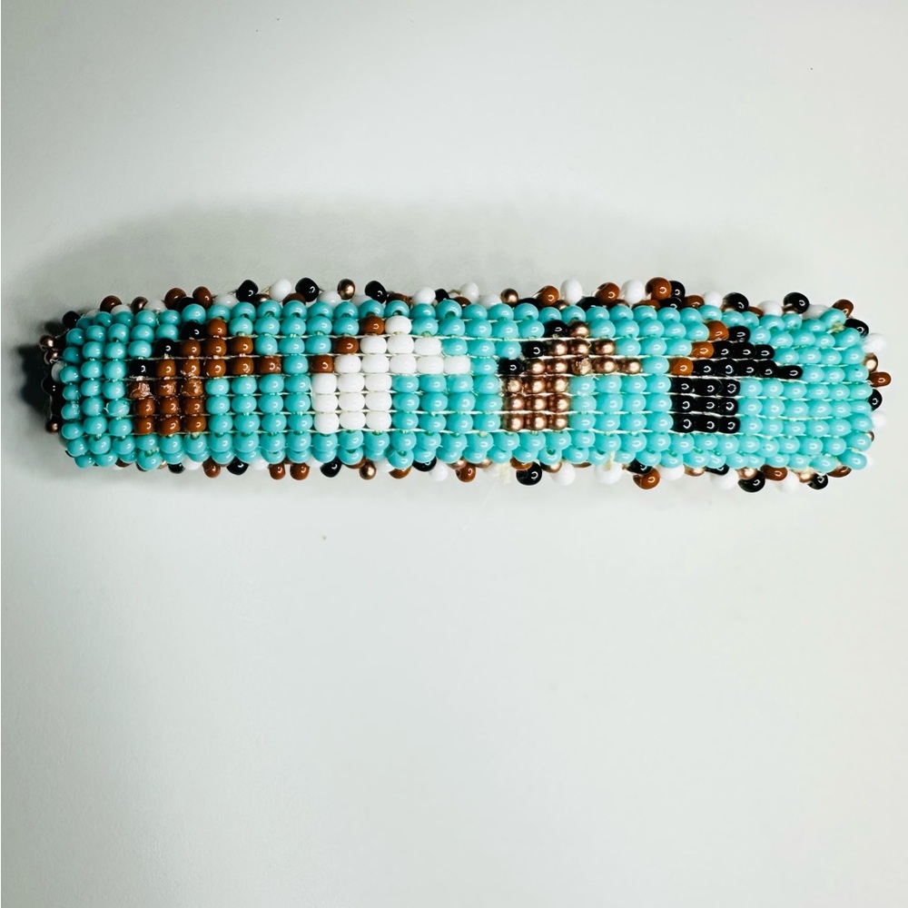 New Navajo Seed Bead Barrette - Horses - Picture 7 of 7